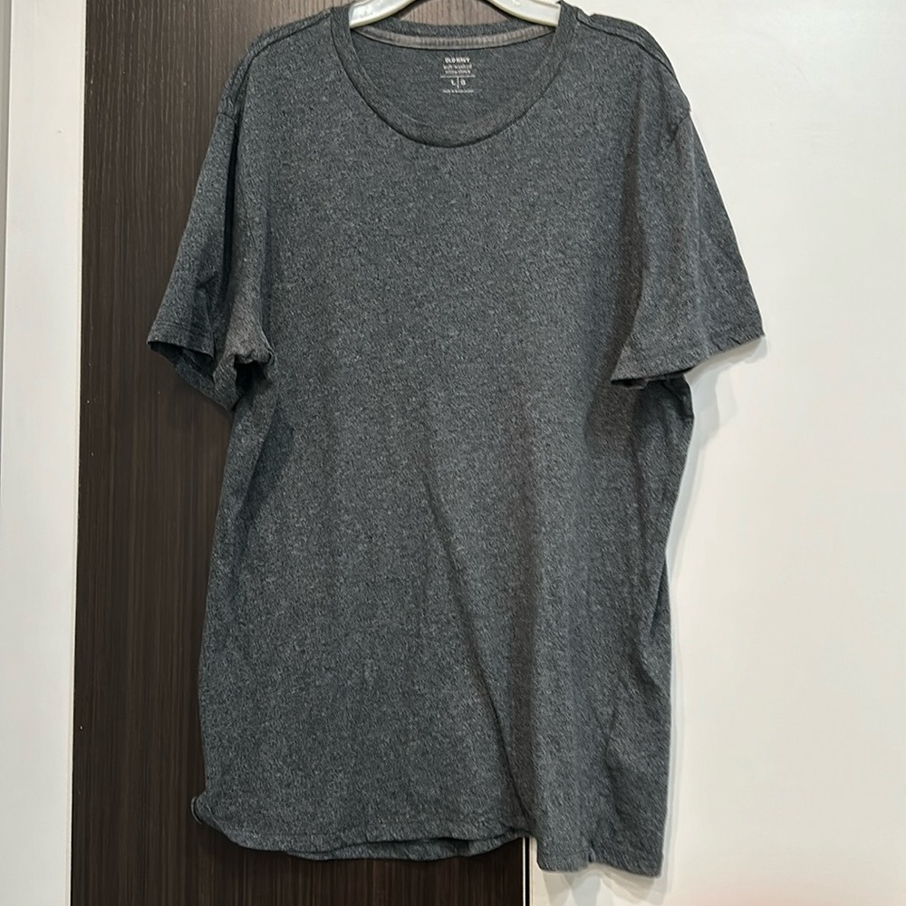 Big boys active shirt Grey size L